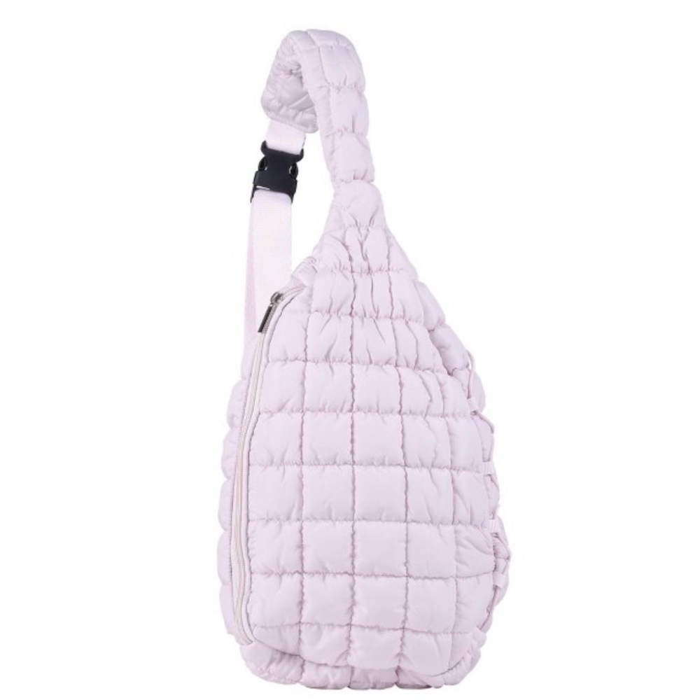 Pickle O’Joe NWT Quilted Pickle Ball Sling Bag in Dusty Pink
